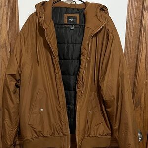 Forever 21 Men's Tan Puffer Jacket